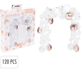 Balloonzone Ballonbogen-Set in Roségold | 120-teilig