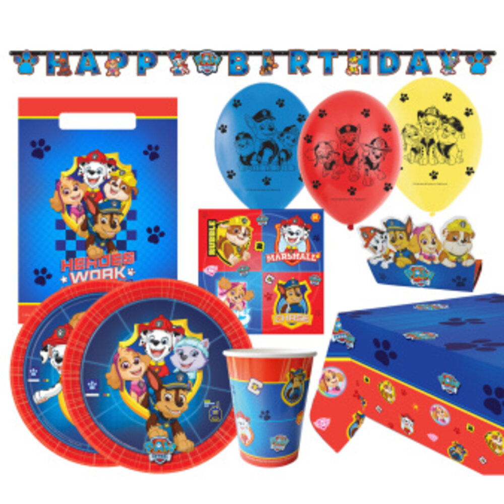 Amscan Paw Patrol Feestpakket | 56-delig Amscan Paw Patrol Feestpakket | 56-delig