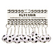 LG Imports Porte-clés de football en mousse 4 cm | 12 pièces