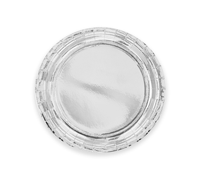 Balloonzone Silver Metallic Plates 23cm | 6 pieces