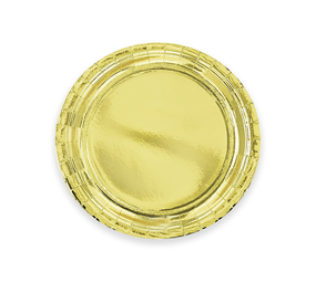 Balloonzone Gold Metallic Plates 23cm | 6 pieces