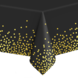 Tuf-Tuf Black Tablecloth with Gold Confetti 137x274cm | per piece