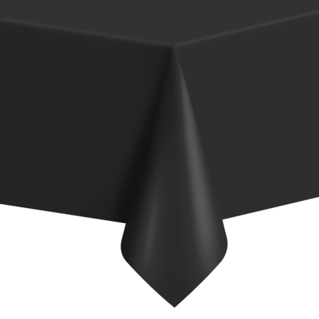 Unique Party Black Tablecloth 137x274cm | per piece