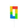 Tuf-Tuf Lego Number Candle 0 | per piece Tuf-Tuf Lego Number Candle 0 | per piece