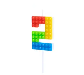 Tuf-Tuf Lego Cijfer Kaars 2  | per stuk Tuf-Tuf Lego Cijfer Kaars 2  | per stuk