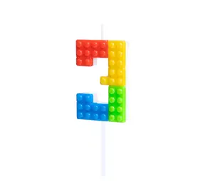 Tuf-Tuf Lego Cijfer Kaars 3  | per stuk Tuf-Tuf Lego Cijfer Kaars 3  | per stuk