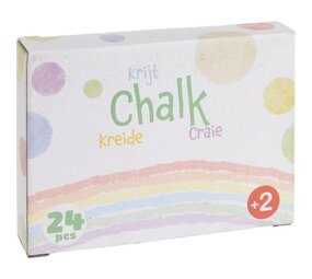 Free and Easy Craie pour tableau noir | Boîte de 24 pièces