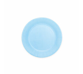 WeFiesta Hellblaue Teller, 18 cm | 8 Stück