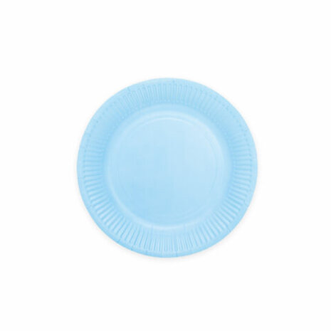 WeFiesta Assiettes bleues, bleu clair, 23 cm | 8 pièces