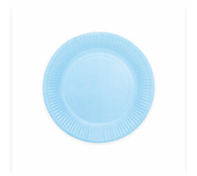 WeFiesta Blue plates Light blue 23cm | 16 pieces
