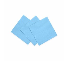 WeFiesta Hellblaue Servietten, 24 x 24 cm | 20 Stück