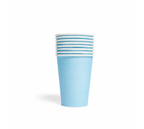 WeFiesta Gobelets bleu clair 210 ml | 8 pièces
