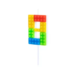 Tuf-Tuf Bougie Lego numéro 8 | à l'unité