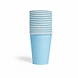 WeFiesta Blaue Becher, hellblau, 210 ml | 14 Stück