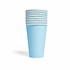 WeFiesta Blaue Becher, hellblau, 350 ml | 10 Stück