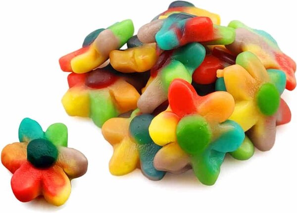 Gelee-Regenbogenblumen | pro Kilo Gelee-Regenbogenblumen | pro Kilo