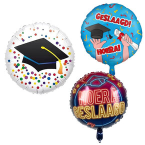 Geslaagd folieballonnen Geslaagd folieballonnen