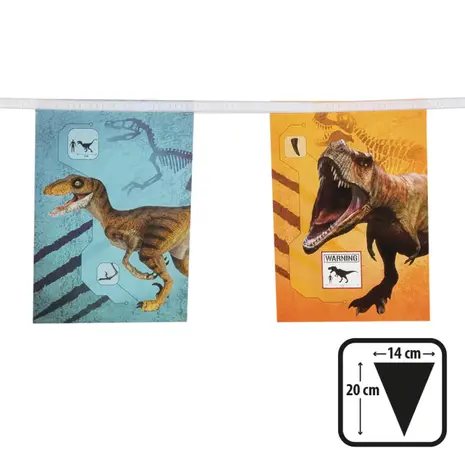 Boland Dino T-Rex Paper Bunting 3 meters | per piece