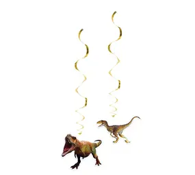 Boland Décoration tourbillons Dino T-Rex 85 cm | 2 pièces