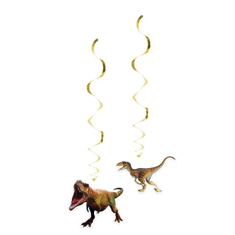 Boland Dino T-Rex Deko-Wirbel 85 cm | 2 Stück