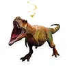 Boland Dino T-Rex Decoratie Swirls 85cm | 2 stuks