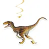 Boland Dino T-Rex Decoratie Swirls 85cm | 2 stuks