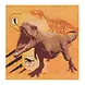 Boland Serviettes de table Dino T-Rex 33 x 33 cm | 20 pièces