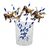 Boland Dino T-Rex Papierstrohhalme 20 cm | 6 Stück
