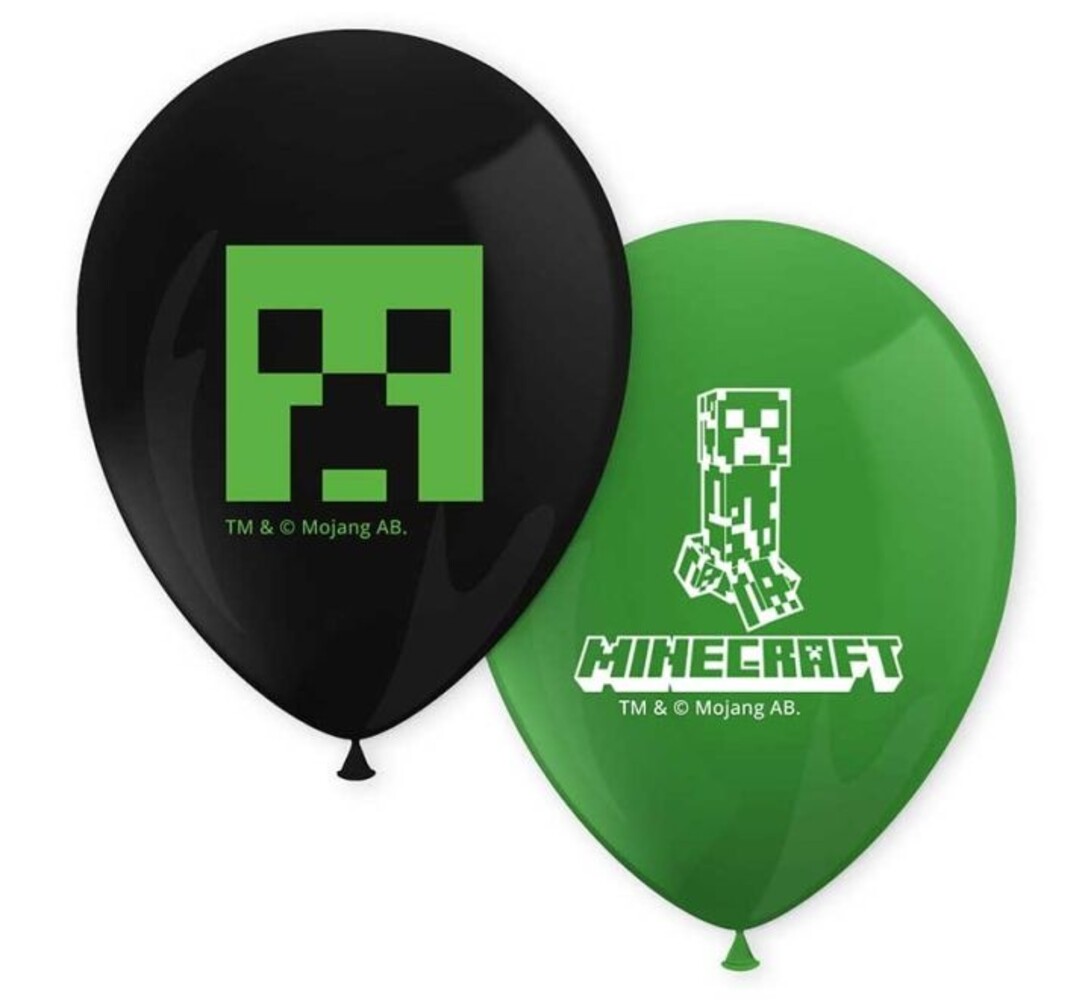 Procos Party Ballons Minecraft 28 cm | 8 pièces