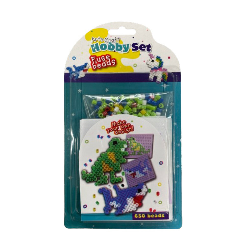 Art & Craft Dinosaurus - Haai Strijkkralen Set | per set Art & Craft Dinosaurus - Haai Strijkkralen Set | per set