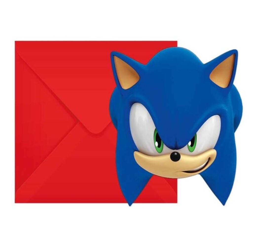 Procos Party Invitations Sonic | 6 pièces