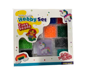 Art & Craft Aufbügelperlen-Set mit Einhorn, Meerjungfrau und Regenbogen in XL | pro Set