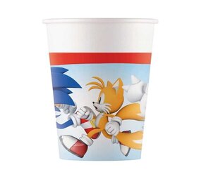 Procos Party Sonic Pappbecher 200 ml | 8 Stück