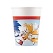 Procos Party Gobelets en papier Sonic 200 ml | 8 pièces