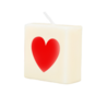 Paper Dreams Red Heart Candle 4x4x2cm | per piece Paper Dreams Red Heart Candle 4x4x2cm | per piece