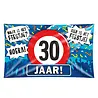 Paper Dreams Gevelvlag 30 jaar verkeersbord XXL | 150x90cm Paper Dreams Gevelvlag 30 jaar verkeersbord XXL | 150x90cm