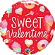 Qualatex Ballon aluminium Sweet Valentine 45 cm | vide