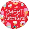 Qualatex Foil balloon Sweet Valentine 45cm | empty Qualatex Foil balloon Sweet Valentine 45cm | empty