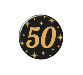 Paper Dreams Button 50 jaar Classy | per stuk Paper Dreams Button 50 jaar Classy | per stuk