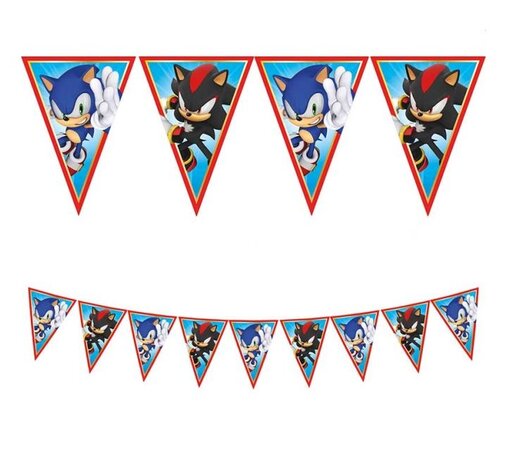 Procos Party Sonic-Wimpelkette 2,3 m | pro Stück