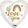 Betallic Folienballon „Love You“ 45 cm | leer Betallic Folienballon „Love You“ 45 cm | leer
