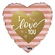 Betallic Folienballon „Ich liebe dich“ 45 cm | leer