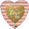 Betallic Folienballon „Ich liebe dich“ 45 cm | leer Betallic Folienballon „Ich liebe dich“ 45 cm | leer