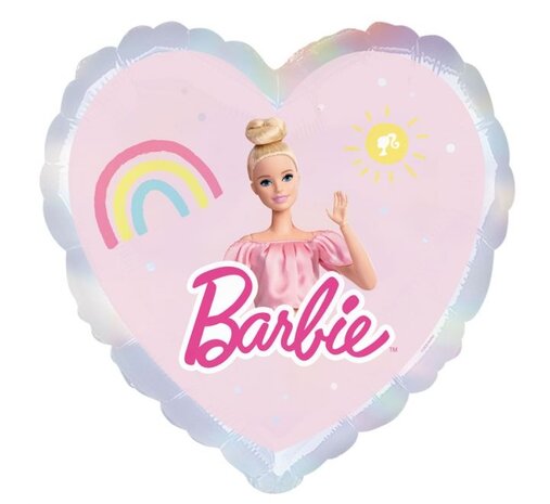 Anagram Ballon Barbie en aluminium 45 cm | vide