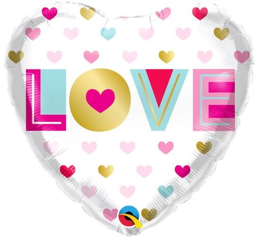 Qualatex Empty Love Heart Foil Balloon | 45cm