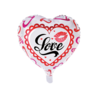 WeFiesta Ballon en aluminium Love Lèvres Rouges 45 cm dégonflé | à l'unité