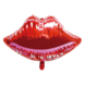 WeFiesta Ballon en aluminium lèvres rouges | 74 x 61 cm