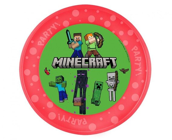 Procos Party Minecraft Reusable Board 21cm | set of 4