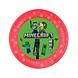 Procos Party Plateau réutilisable Minecraft 21 cm | lot de 4