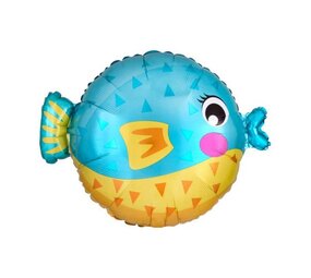 Anagram Pufferfish Shape Balloon 48cm | deflated